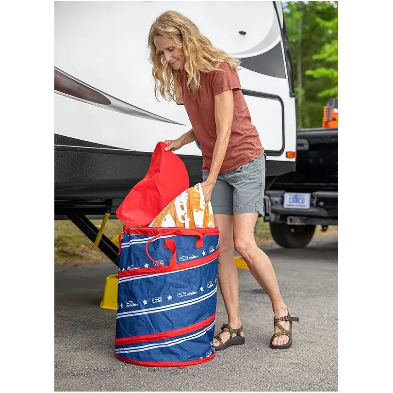 Pop-Up Cont -Patriotic Camper
